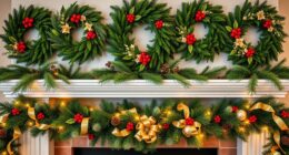 top mantel wreath and garland sets