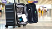 travel ready luggage with charging