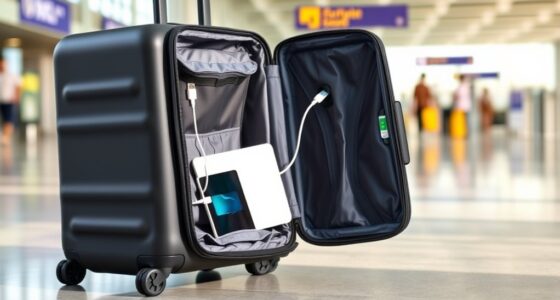 travel ready luggage with charging