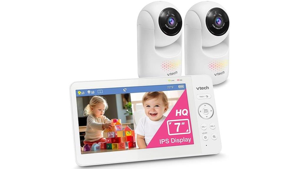twin cameras baby monitor