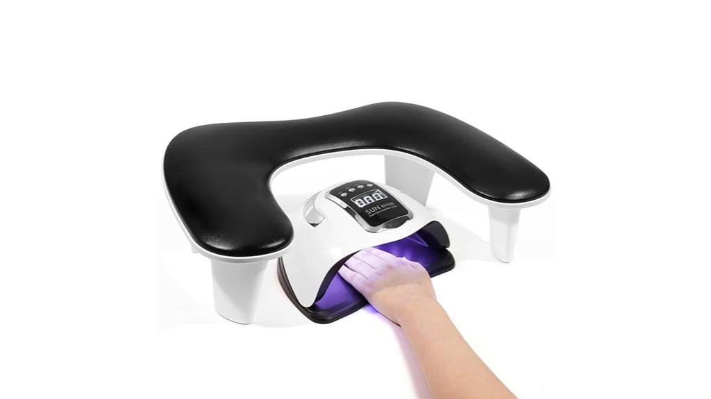 u shaped nail technician armrest