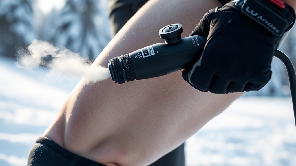 winter skiing muscle relief