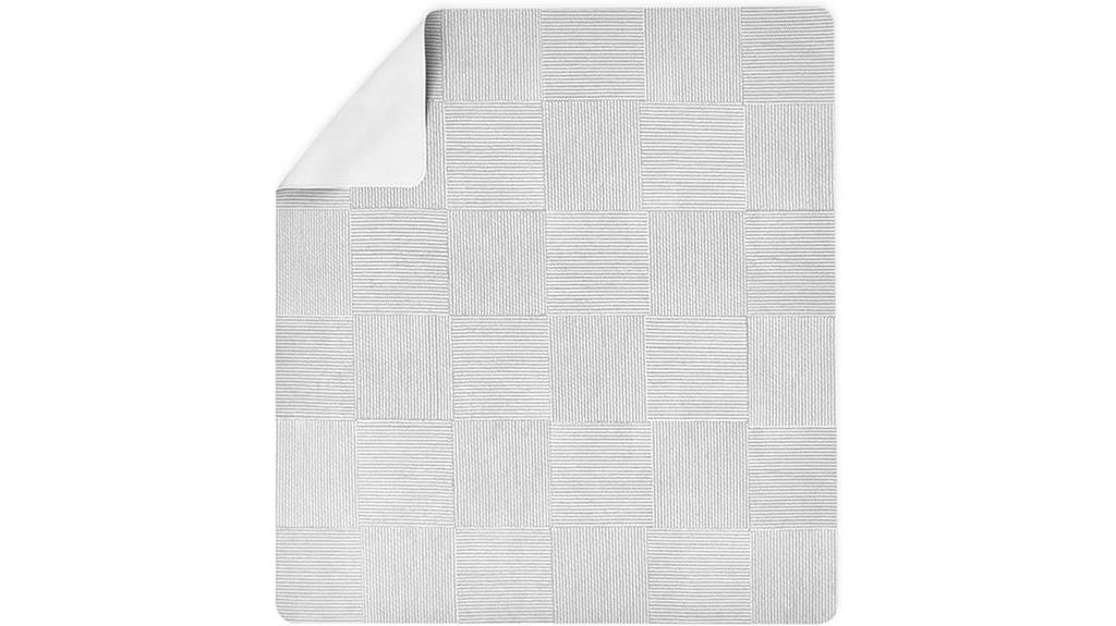 wipeable vegan baby mat