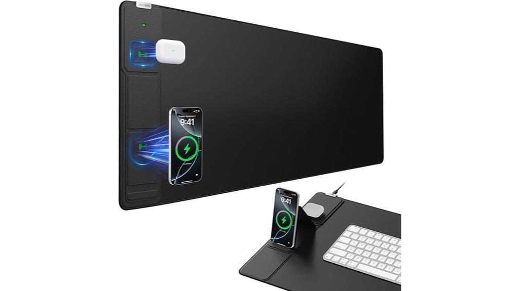 wireless charging mouse pad