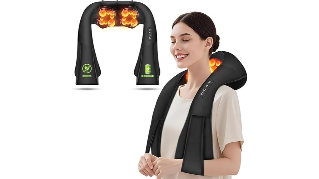 wireless heat neck massager
