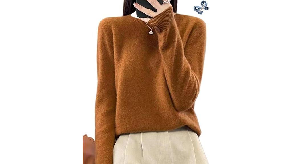 women s cashmere crew sweater