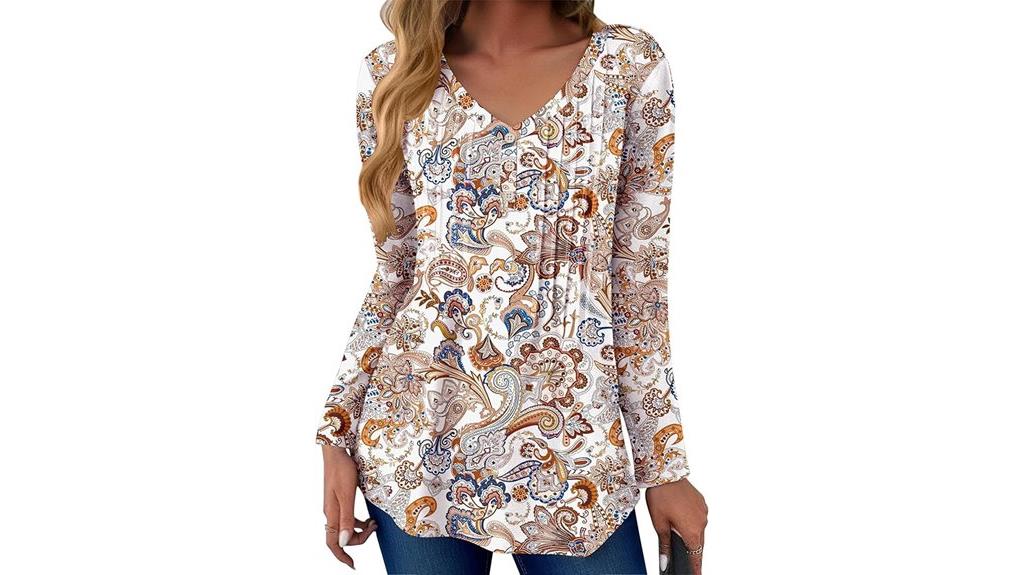 women s v neck long sleeve