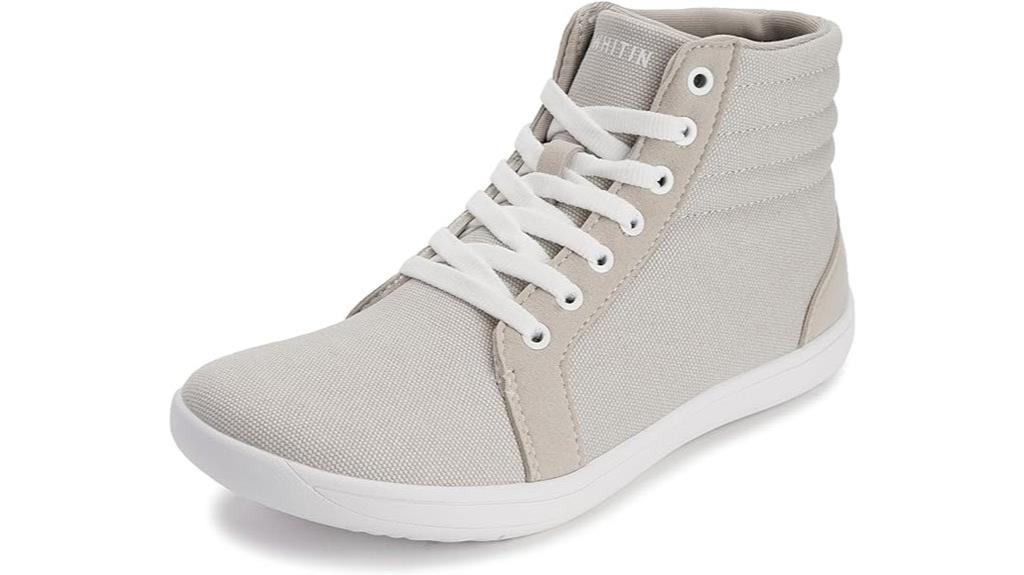 women s wide high top sneakers