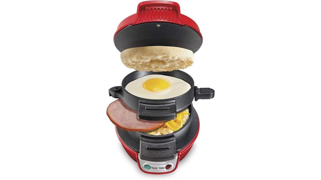 breakfast sandwich maker with egg ring