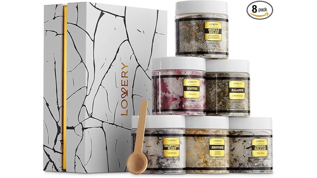 luxury bath salts gift set