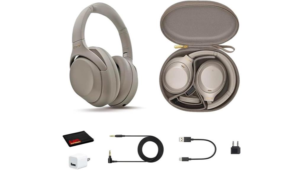 sony headphones with accessories
