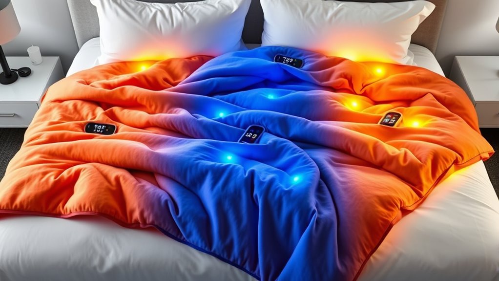 top king dual electric blankets