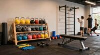 home gym recovery area